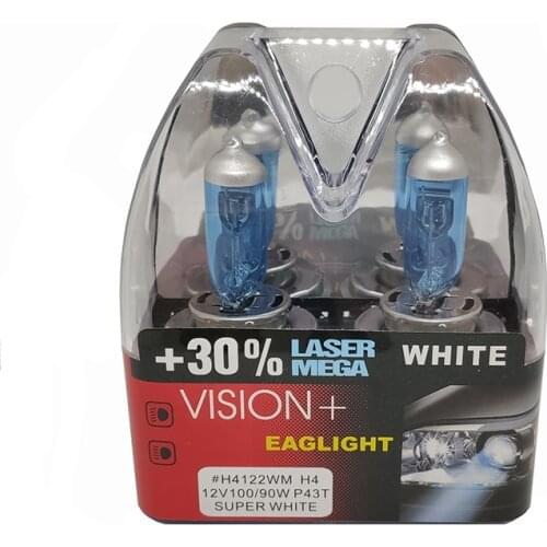 H7 H4 H1 H3 H8 H9 H11 HB3 9005 HB4 9006 Halogen Headlight Car Light 12V 100W Cool Blue Hyper White (2 Pieces)