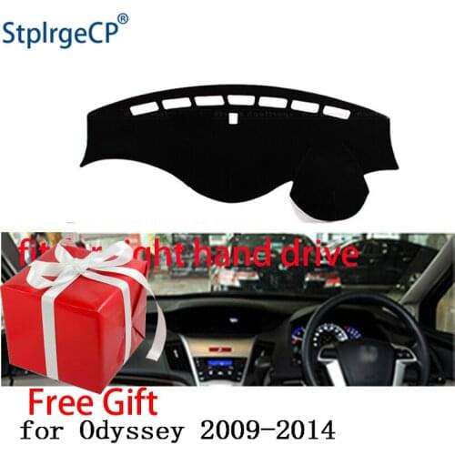 Car Dashboard Cover Mat for honda Odyssey 2009-2014 Right Hand Drive Dashmat Pad Dash Mat Covers Dashboard Accessories