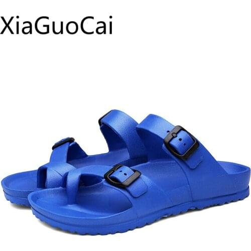 Hot Sale 201 Fashion Mens Casual Slippers Newest Male Flip Flops Soft Bottom Comfortable Beach Slippers Cool Slippers