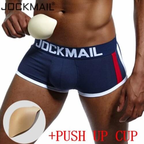 Mne Cotton Cup Boxer Briefs Sexy U Convex ForeignTrade Sexy Pants GAY JOCKMAIL Ropa Interior Hombre Gay Big Penis Underwear 3PCS
