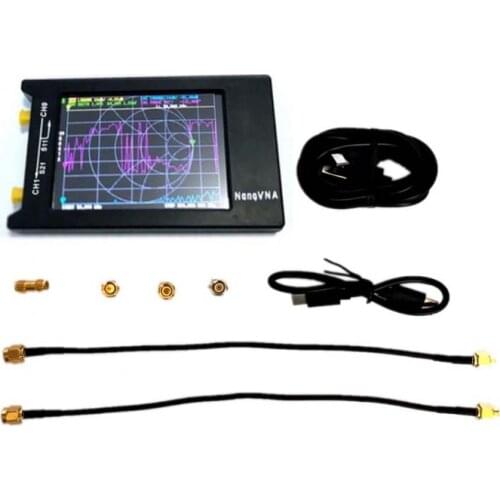 NanoVNA-H4 4" 50KHz-1.5GHz Vector Network Analyzer NanoVNA w/ LCD Display For UHF Antenna