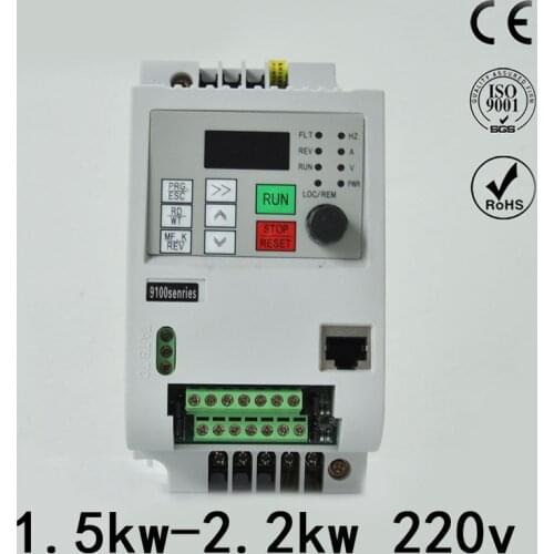 2.2KW 220V VFD Single Phase input 220v and 3 Phase Output 220V Frequency Converter/Adjustable Speed Drive/Frequency Inverter