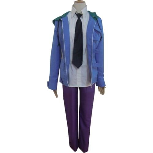 Future Diary Aru Akise Cosplay Coat Costume jacket+pant+tie Tailor made