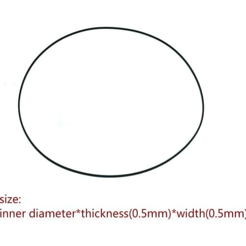 0.5mm thick width transmission rubber drive belt for Sony walkman repeater cassette deck counter audio tape recorder turntable