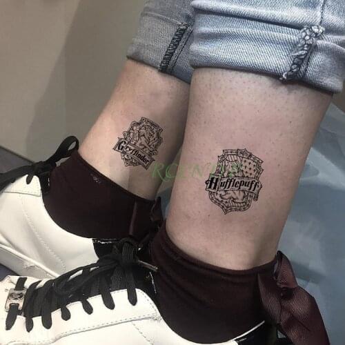 Waterproof Temporary Tattoo sticker movie Magic film school badge fake tatto flash tatoo for men women kids