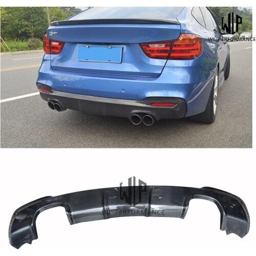 GT F34 High Quality Carbon Fiber Rear Lip Bumper Splitter Diffuser Car Styling for BMW 3 Series GT F34 Car Body Kit 2013-UP