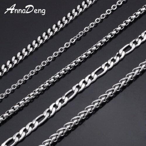 CHIMDOU Stainless Steel Chain Necklace For Men Women 2016 Snake Chain Wholesale DIY long chain Jewelry Accessories