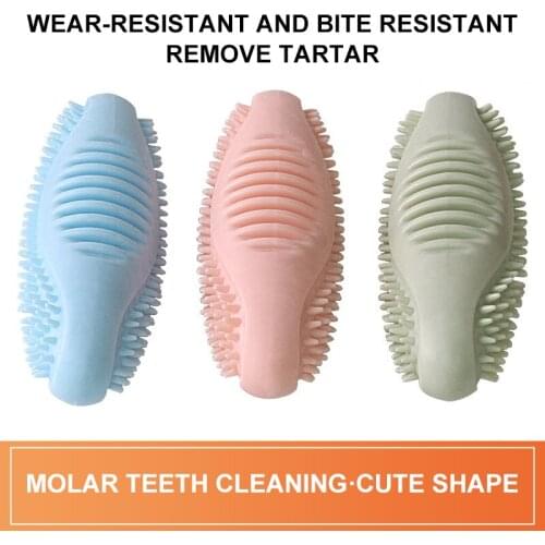 Chewing TPR Bite Resistant Interactive Teeth Cleaning Stick Dog Training Relieve Boredom Leaking Food Toy Dog Toothbrush
