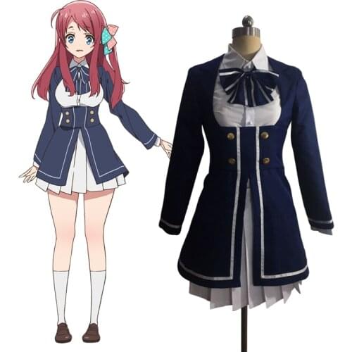 Zombie Land Saga Zombieland Saga Sakura Minamoto Sakura Casual ver. Outfit Dress Cosplay Costume