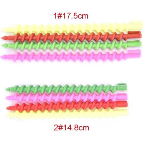 26PCS Plastic Rotating Screw Styling Hair Rollers Curler Magic Spiral Perm Rod Bars Salon Hairdressing Tools Baber