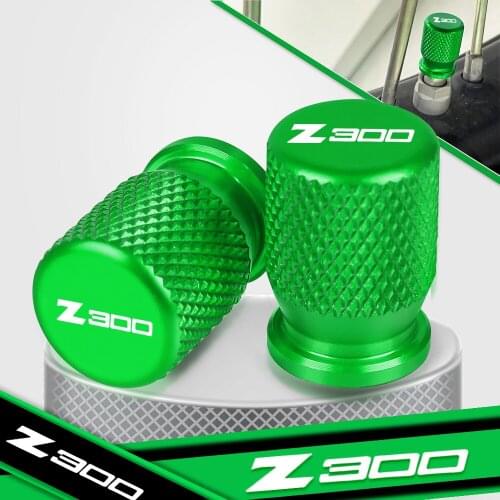 For Kawasaki Z300 Z 300 z300 2008-2021 2020 Motorcycle Accessories Aluminum Vehicle Wheel Tire Valve Stem Caps Covers Universal