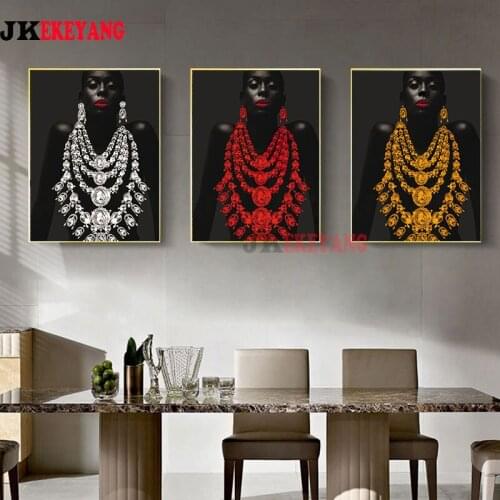 Full Square Drill 5D DIY Diamond Painting African woman Embroidery Cross Stitch Mosaic Home Decor Y4263