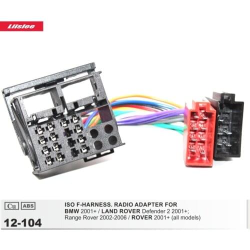 DIN ISO Harness AdapterFor Rover 25/45/75 Car Factory Radio 16 Pins Female Cable Harness Plugs Wire