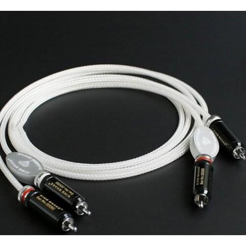 King Snake Diamond Series - Silver Interconnect CRYO - 196 RCA Audio Cable - 1.5m - 1 Pair