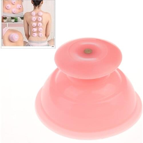 Chinese Therapy Non-toxic Silicone Vacuum Cupping Jar Cups Neck Face Arm Back Massage Relax Massage Cup Family Full Body Helper
