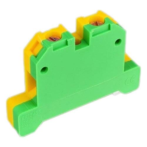 10PCS EK 2.5/35 EK 6/35 EK 10/35 Universal DIN Rail Mounted Terminal Blocks Screw Type Connector Electrical Crimp Terminator