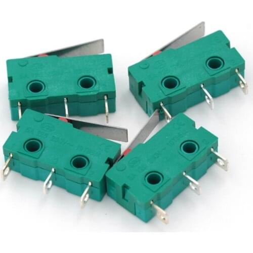Free shipping 10pcs/lot 3d printer accessories 5A 125 250V 10T85 CE KW4-3Z-3 straight handle micro switch limit switch