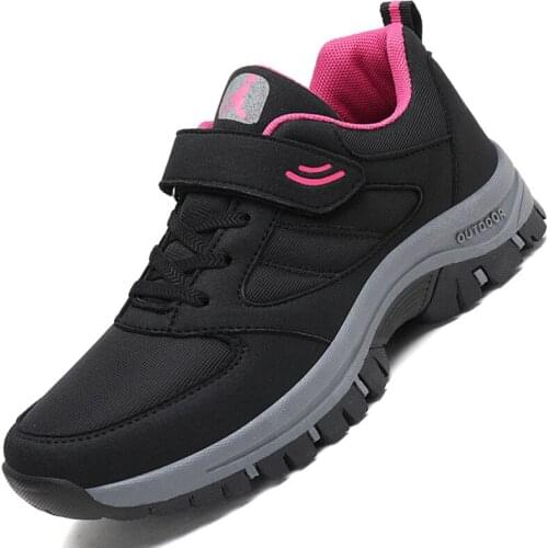 Sneakers Women Safety Walking Shoes for Middle-aged and Old People in Autumn 2021 New Women Casual Shoes Leather Mom Sneaker