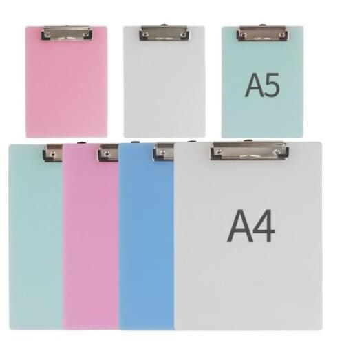 Transparent A4 A5 File Folder Document Clip Writing Board Metal Report Cover Spine Bar School Office Stationery