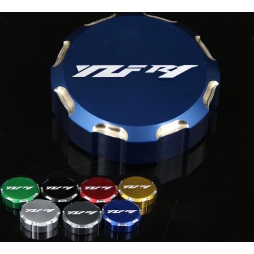 Motorcycle CNC Front Brake Master Cylinder Reservoir Cover Cap For Yamaha YZF-R1 YZF R1 YZFR1 2004-2014 2009 2010 2011 2012 2013