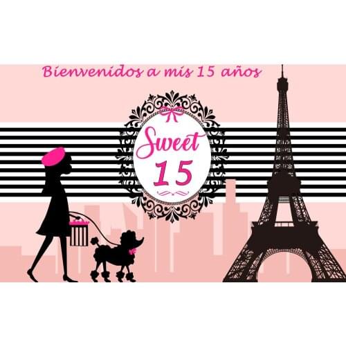 Personalized Backdrop Customized backgrounds Sweet 16 Birthday party Decoration photography backdrops photobooth photo