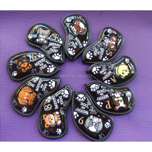 KZG GOLF MERRY NA DOG golf iron cover have 3 kinds of colour for choose