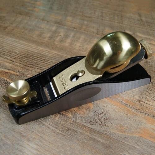 DIY Metal Wood Short Tenon Planer Cast Iron Tongue Groove Hand Push Woodworking Planer