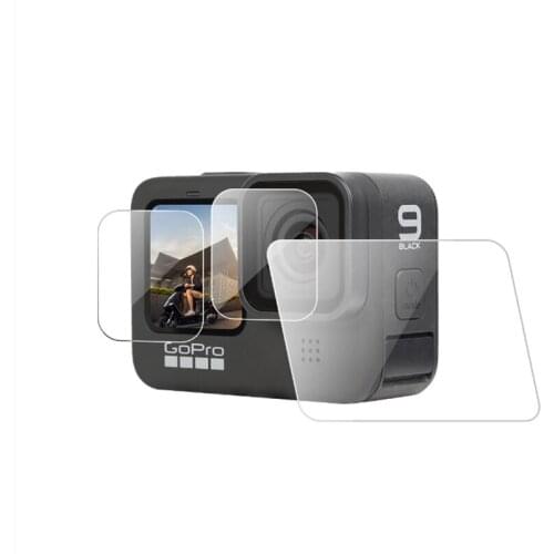 Glass Protective Film For GoPro 9 Screen Cover Case Front Back Lens Film For GoPro Hero 9 Sport Camera Accessories