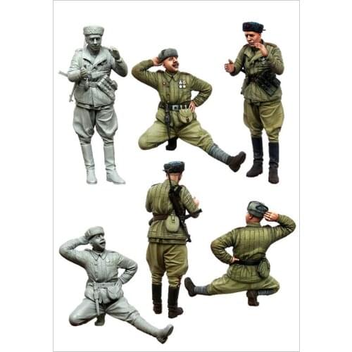 [tuskmodel] 1 35 scale resin figures kits soviet at rest