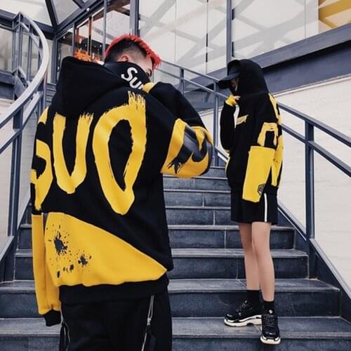 2021 winter korean print long sleeve Pullovers oversized harajuku hoodie plus size clothes sweatshirt women Hip hop streetwear