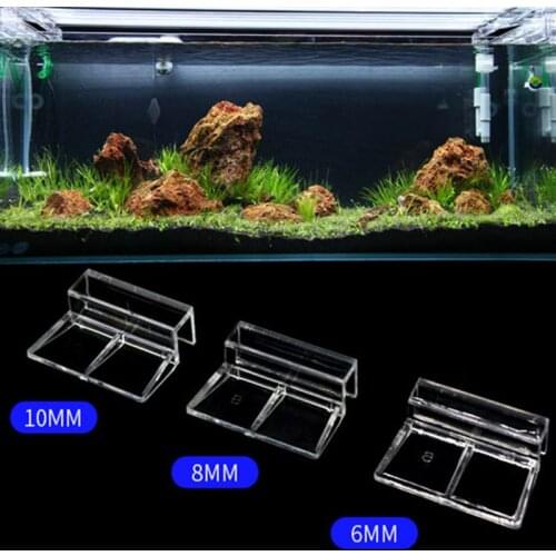 10 Pcs 6mm/8mm/10mm Fish Tank Acrylic Clips Lid Cover Support Holder Bracket Clamp Stand Aquarium Supply