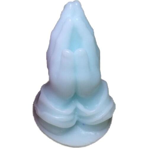 3D Praying Hand Silicone Fondant Mold BPA Free Household DIY Creative Aromatherapy Candles Soap Tools Scented Plaster Decor