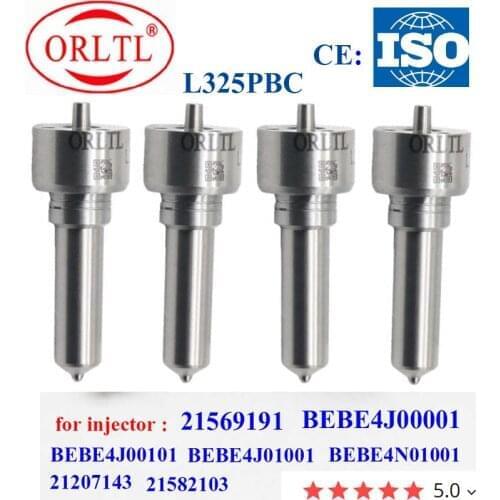 4 pieces Commmon Rail Nozzle L325PBC L 325 PBC For 21569191 BEBE4J00001 BEBE4J00101 BEBE4J01001 BEBE4N01001 21582103 21207143