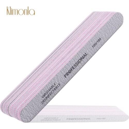 50pcs Sanding Nail File 100/180 Nail Art Acrylic UV Gel Tips Files Grinding Polishing Manicure Tools Set Nails Accessoires