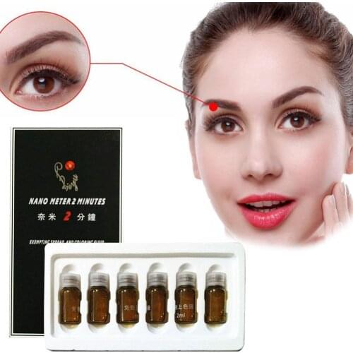 6 Bottles Effective Fixed Color Microblading Eyebrow Liquid Supplies Numbing Permanent Lips Makeup Anesthetic Tattoo Makeup T0T8