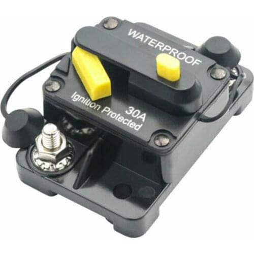 30a 40a 50a 60a 70a 80a 100a 120a 150a 200a 250a 300a Amp Circuit Breaker Fuse Reset 12-48v Dc Car Boat Auto Waterproof