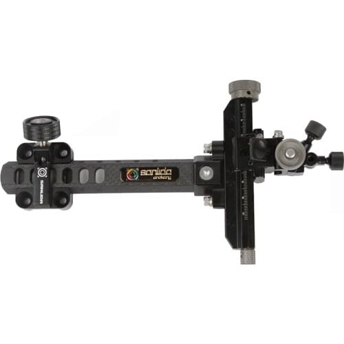 X10 Compound Bow Sight 9 Inches Carbon Bar Directions Adjustable for Target Archery Hunting Shooting