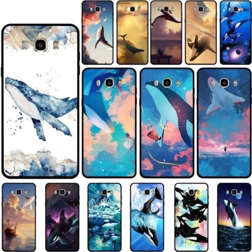 FHNBLJ Killer Whale Phone Case for Samsung J 4 5 6 7 8 prime plus 2018 2017 2016 J7 core