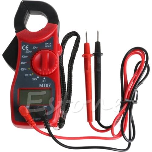 Digital Clamp Multimeter AC Voltmeter Ammeter LCD Ohmmeter Tester Meter New