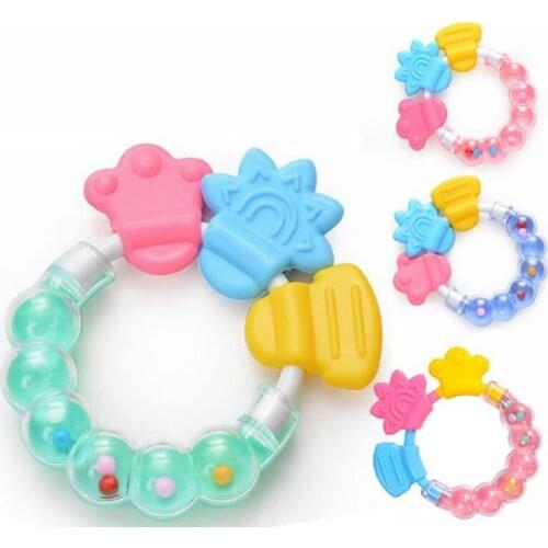 Baby cartoon teeth grinding rod baby baby bell bell monkey calf tooth gum