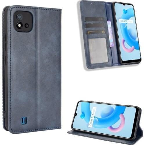 For Realme C11 2021 Case Wallet Flip Style PU Leather Phone Bag Cover For Realme C11 C 11 2021 With Photo Frame 6.52"