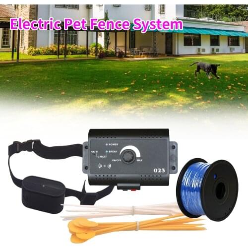 Electric Dog Fence In-Ground Rechargeable Equipment Receivers Pet Containment System For 1/2/3 Large Small Dogs Training Collar