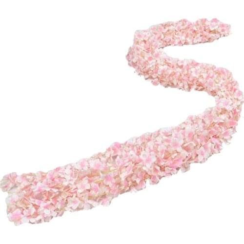 Violet Wall Hanging Rattan Simulation Flowers Wedding Decoration Lifelike Semi-handmade Well Made 5pcs Artificial Wisteria Vine