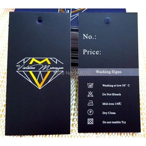 Custom clothing printed hang tag/garment golden embossed labels/t-shirt dress gift price tags/brand/main label/logo printing