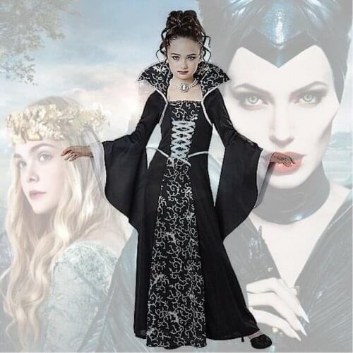 Halloween costume for kids Girls Witch Vampire Cosplay Costume disfraz Halloween mujer Childrens performance clothing For Party