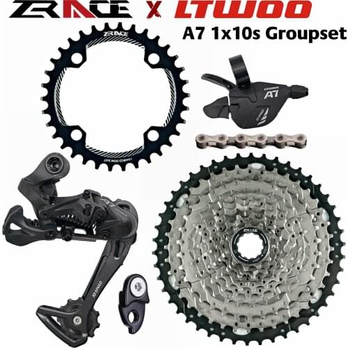 LTWOO A7 10 Speed Shifter + Rear Derailleurs + 42/46T ZRACE Cassette / BCD104 Chainrings + SUMC Chain Groupset, PCR BEYOND M6000