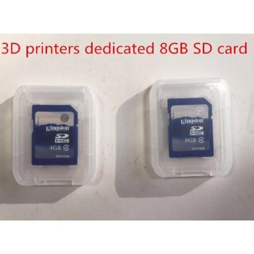 Fast Free Ship 3D printers dedicated 8GB SD card red rabbit motherboard accessories Touch screen 3d printer accessories