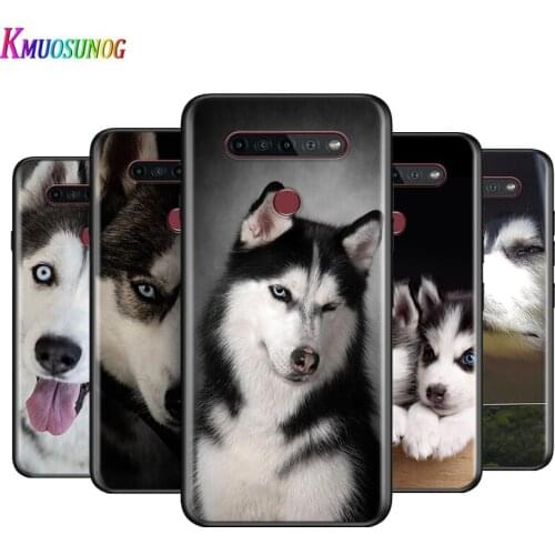 Animal Cute Husky Dog For LG K22 K71 K61 K51S K41S K30 K20 2019 Q60 V60 V50S V50 V40 V35 V30 G8 G8S G8X ThinQ Phone Case