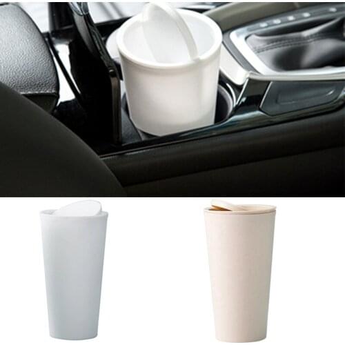 Mini Car Trash Bin Auto Garbage Dust Case Holder Interior Rubbish Bag Garbage Container Storage Box Bucket Auto Accessories