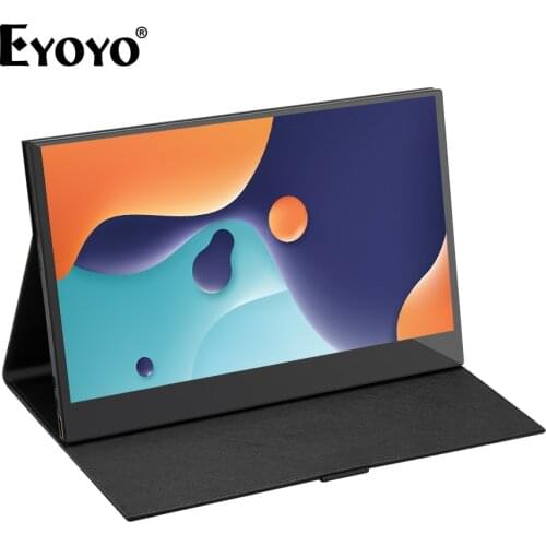 Eyoyo EM13L 13.3" 1920X1080 Portable PC Monitor 72% NTSC IPS LCD Screen HDMI Type USB C Display for Laptop PS4 Xbox Raspberry Pi